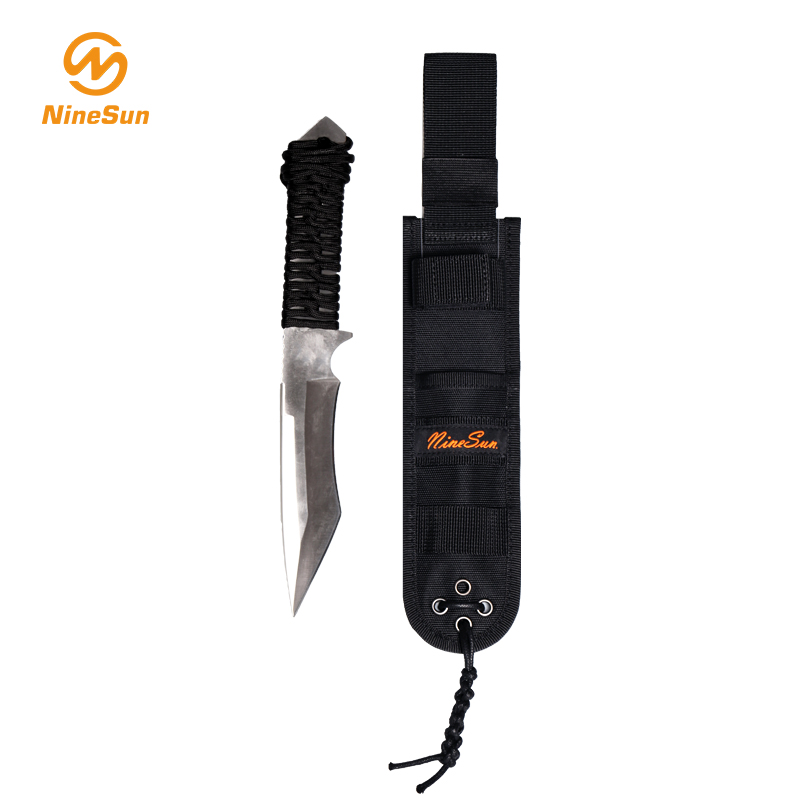 Coltello in nylon nero guaina-NineSan
